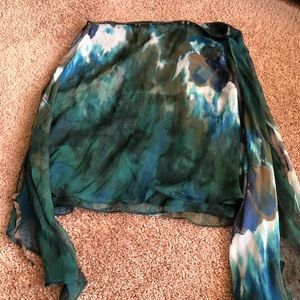 Hugo boss Green silk skirt
